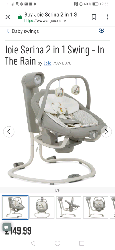 joie serina swivel swing argos